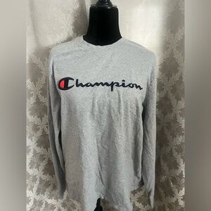 Champion Heather Gray Long Sleeve Tee